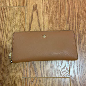 Tory Burch Brown & Gold Wallet